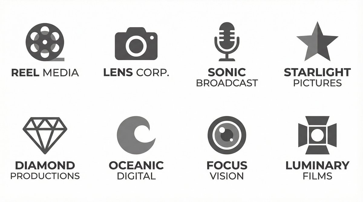 糖心vlog合作影视品牌Logo墙